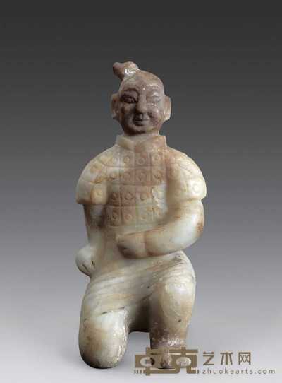 秦代 玉人 高12cm